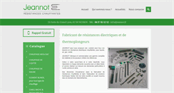 Desktop Screenshot of jeannot.fr
