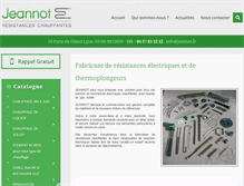 Tablet Screenshot of jeannot.fr